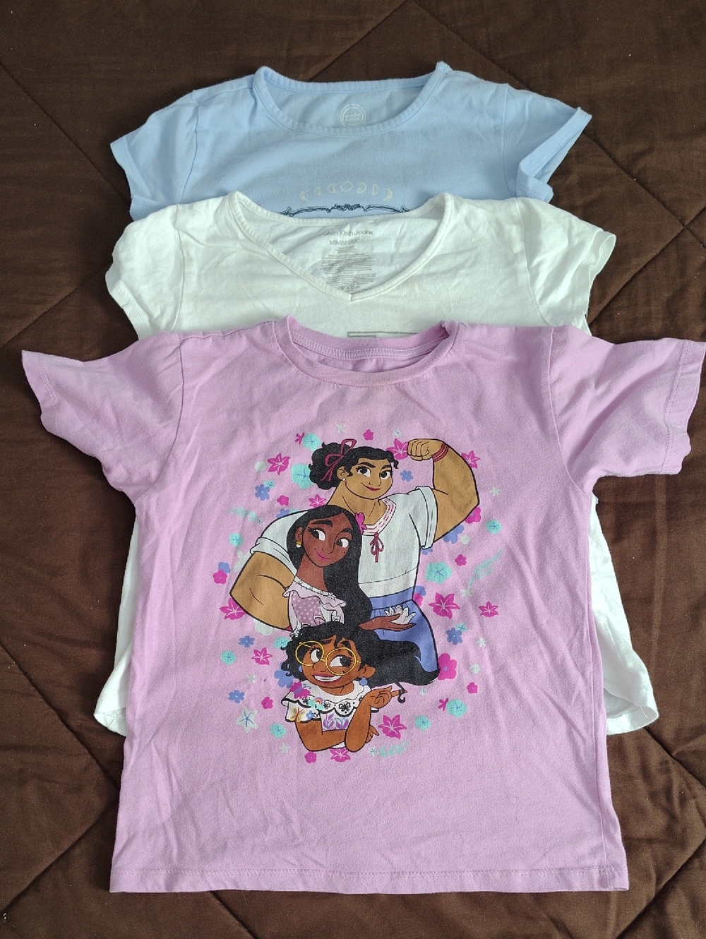 Disney Girls' Lilac Encanto Character Tee with Pastel Layers